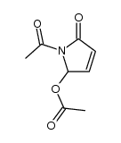 2H-Pyrrol-2-one,1-acetyl-5-(acetyloxy)-1,5-dihydro-结构式