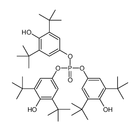 Phosphoric acid tris[3,5-bis(1,1-dimethylethyl)-4-hydroxyphenyl] ester Structure