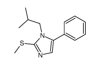 1-isobutyl-2-methylthio-5-phenylimidazole结构式