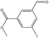 3-Formyl-5-iodo-benzoic acid methyl ester Structure