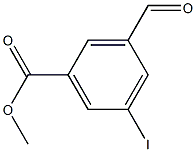 3-Formyl-5-iodo-benzoic acid methyl ester结构式