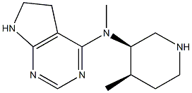 6,7-Dihydro-N-methyl-N-[(3R,4R)-4-methyl-3-piperidinyl]-5H-pyrrolo[2,3-d]pyrimidin-4-amine picture