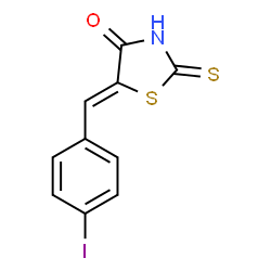 (Z)-5-(4-碘亚苄基)-2-硫代噻唑烷-4-酮结构式