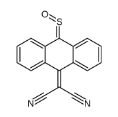 2-(10-sulfinylanthracen-9-ylidene)propanedinitrile Structure