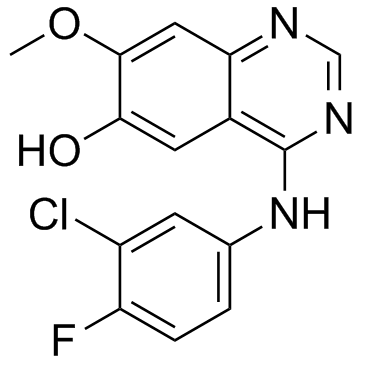 4-(3-氯-4-氟苯)氨基-7-甲氧基-6-羟基喹唑啉图片
