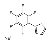 sodium,1-cyclopenta-2,4-dien-1-yl-2,3,4,5,6-pentafluorobenzene Structure