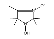 1-羟基-2,2,4,5,5-五甲基-3-咪唑啉-3-氧化物结构式