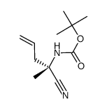 Carbamic acid, (1-cyano-1-methyl-3-butenyl)-, 1,1-dimethylethyl ester, (S)-结构式