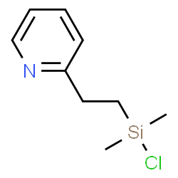 Pyridine,2-[2-(chlorodimethylsilyl)ethyl]-(9CI) Structure