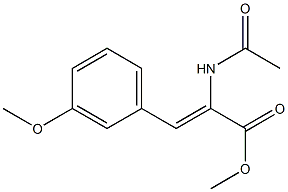 2-Propenoic acid, 2-(acetylamino)-3-(3-methoxyphenyl)-, methyl ester,(2Z)-结构式