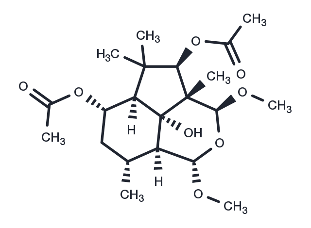 7-Acetoxy-15-methoxy-10-O-methyldihydrobotrydial Structure