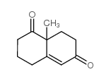 8a-甲基-3,4,8,8a-四氢萘-1,6(2H,7H)-二酮结构式