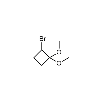 2-Bromo-1,1-dimethoxycyclobutane Structure