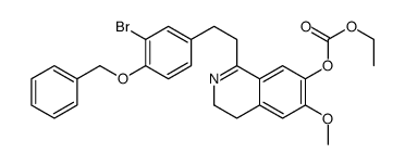 Carbonic acid,1-[4-(benzyloxy)-3-bromophenethyl]-3,4-dihydro-6-methoxy-7-isoquinolyl ethyl ester (8CI) Structure