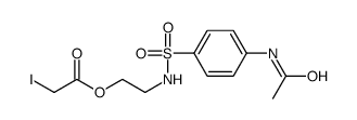 2-[(4-acetamidophenyl)sulfonylamino]ethyl 2-iodoacetate Structure