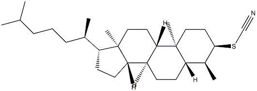 4α-Methyl-5α-cholestan-3α-yl thiocyanate Structure