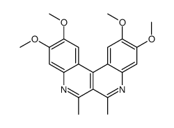 2,3,10,11-tetramethoxy-6,7-dimethylquinolino[3,4-c]quinoline Structure