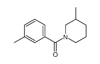 3-Methyl-1-(3-Methylbenzoyl)piperidine结构式