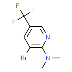 (3-Bromo-5-trifluoromethyl-pyridin-2-yl)-dimethyl-amine picture