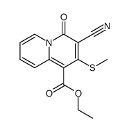 ethyl 3-cyano-2-methylsulfanyl-4-oxo-4H-quinolizine-1-carboxylate Structure