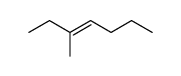 trans-3-methyl-3-heptene Structure