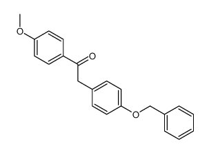 1-(4-methoxyphenyl)-2-(4-phenylmethoxyphenyl)ethanone结构式