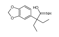 alpha,alpha-Diethyl-3,4-methylenedioxyphenylacetamide结构式