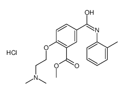 2-[2-methoxycarbonyl-4-[(2-methylphenyl)carbamoyl]phenoxy]ethyl-dimethylazanium,chloride Structure