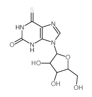 6-硫代黄嘌呤结构式