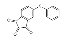 5-phenylsulfanylindene-1,2,3-trione Structure