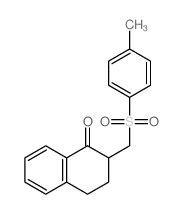 1(2H)-Naphthalenone,3,4-dihydro-2-[[(4-methylphenyl)sulfonyl]methyl]-结构式