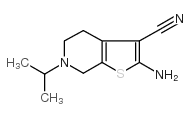 2-amino-6-isopropyl-4,5,6,7-tetrahydrothieno[2,3-C]pyridine-3-carbonitrile Structure