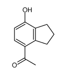 1-(7-羟基-2,3-二氢-1H-茚-4-基)乙酮结构式