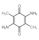 2,5-Cyclohexadiene-1,4-dione,2,5-diamino-3,6-dimethyl- structure