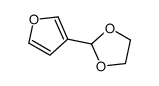 2-(furan-3-yl)-1,3-dioxolane结构式