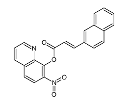 (7-nitroquinolin-8-yl) (E)-3-naphthalen-2-ylprop-2-enoate Structure