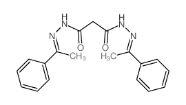 Propanedioic acid,1,3-bis[2-(1-phenylethylidene)hydrazide] picture