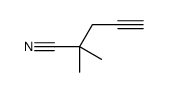 2,2-dimethylpent-4-ynenitrile结构式