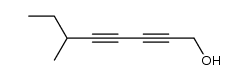 6-methyl-octa-2,4-diyn-1-ol结构式