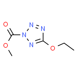 2H-Tetrazole-2-carboxylic acid,5-ethoxy-,methyl ester结构式