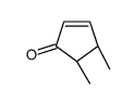 (4R,5S)-4,5-dimethylcyclopent-2-en-1-one Structure