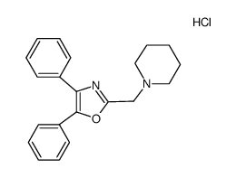 1-(4,5-diphenyl-oxazol-2-ylmethyl)-piperidine, monohydrochloride结构式