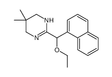 3,4,5,6-Tetrahydro-5,5-dimethyl-2-[ethoxy(1-naphtyl)methyl]pyrimidine structure