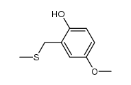 4-methoxy-2-methylthiomethylphenol结构式