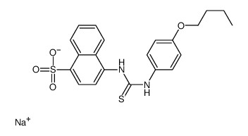 sodium,4-[(4-butoxyphenyl)carbamothioylamino]naphthalene-1-sulfonate Structure