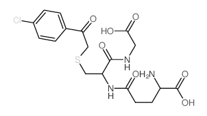 Glycine, N-[S-[2-(4-chlorophenyl)-2-oxoethyl]-N-L-g-glutamyl-L-cysteinyl]- (9CI) structure