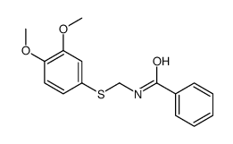 N-[(3,4-dimethoxyphenyl)sulfanylmethyl]benzamide Structure
