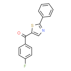 (4-Fluorophenyl)(2-phenyl-1,3-thiazol-5-yl)methanone结构式