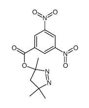 3-(3,5-dinitro-benzoyloxy)-3,5,5-trimethyl-4,5-dihydro-3H-pyrazole结构式