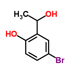 4-Bromo-2-(1-hydroxyethyl)phenol structure